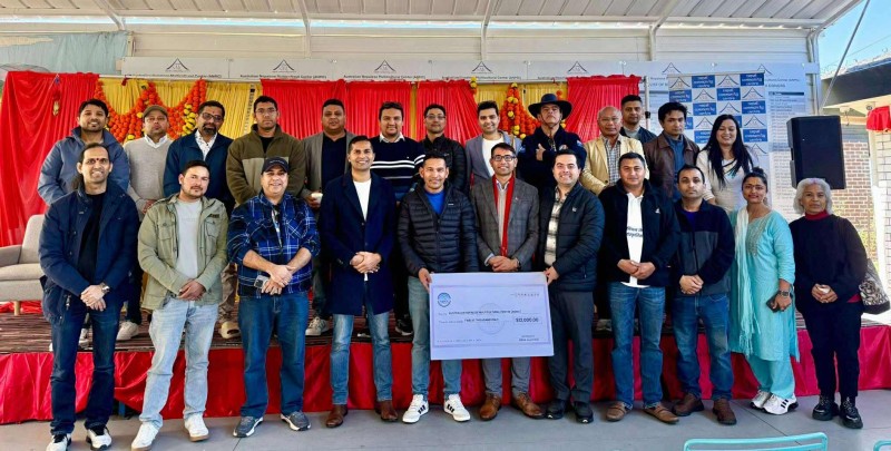एनआरएनए  अष्ट्रेलियाद्वारा एएनएमसी भिक्टोरियालाई आर्थिक सहयोग 
